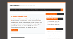Desktop Screenshot of privat-sexchat.net